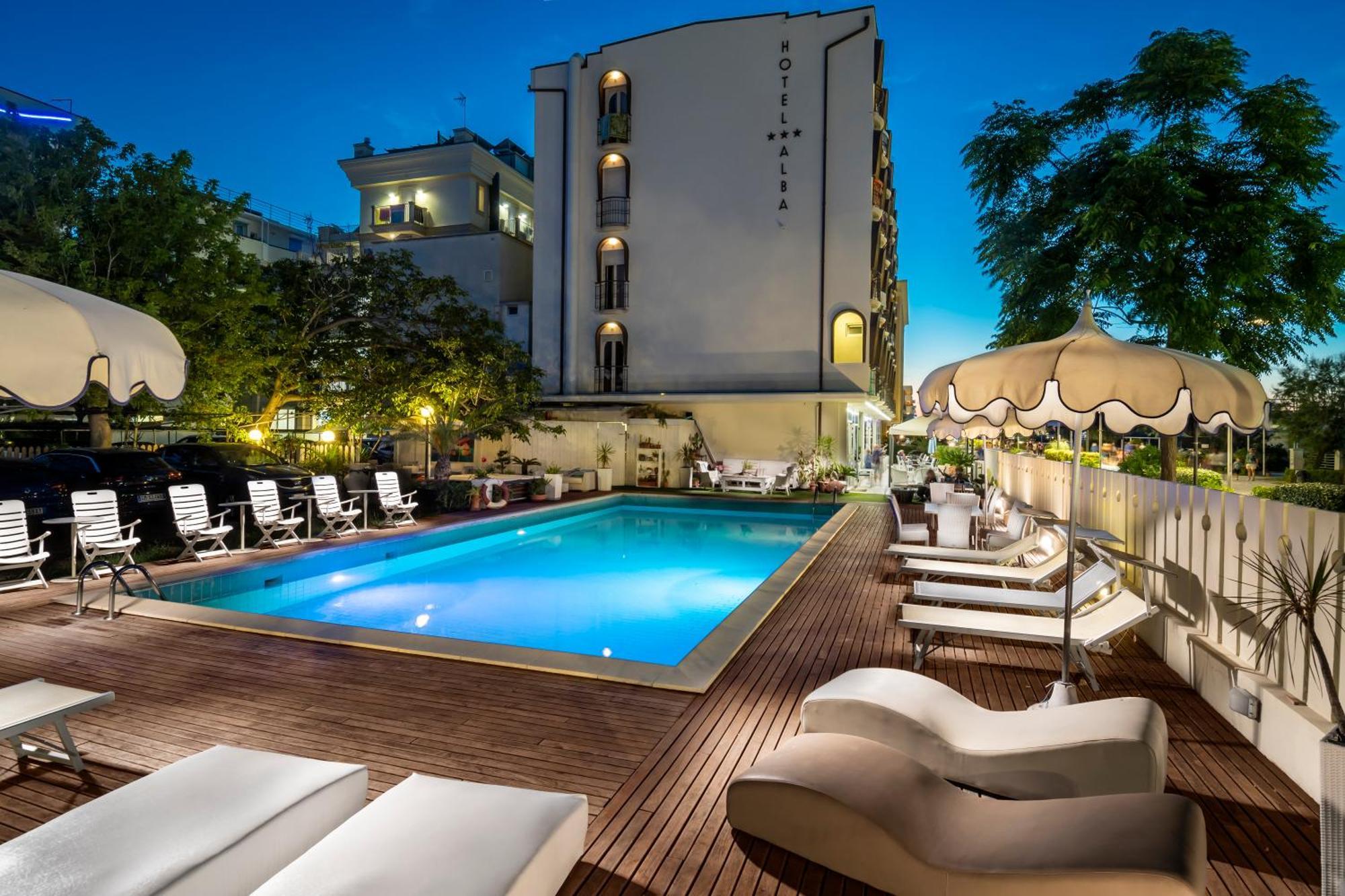 Hotel Alba Misano Adriatico Exterior foto